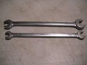 Mac Tools DD1214 3/8" x 7/16" & DD1618 1/2" x 9/16" TWO Double Open End Wrenches - Picture 1 of 22