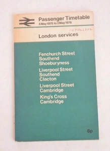 Railway Timetable British Rail London Svcs. 5th May 1975 - Picture 1 of 9