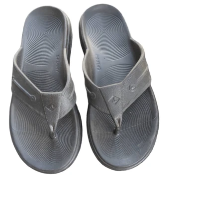 Sandalia chancla flotante de barlovento Sperry para hombre talla 9 metálica plateada playa vacaciones Foto 1 de 4
