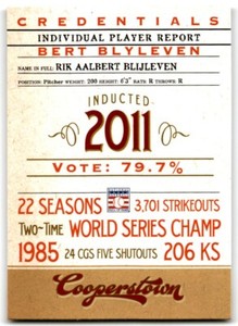 2012 Panini Cooperstown Credentials Bert Blyleven Minnesota Twins #15