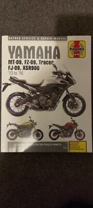 YAMAHA XSR900,FZ-09,FJ-09.MT-09,MT-09TR TRACER HAYNES MANUAL 2013-2016 - Picture 1 of 2