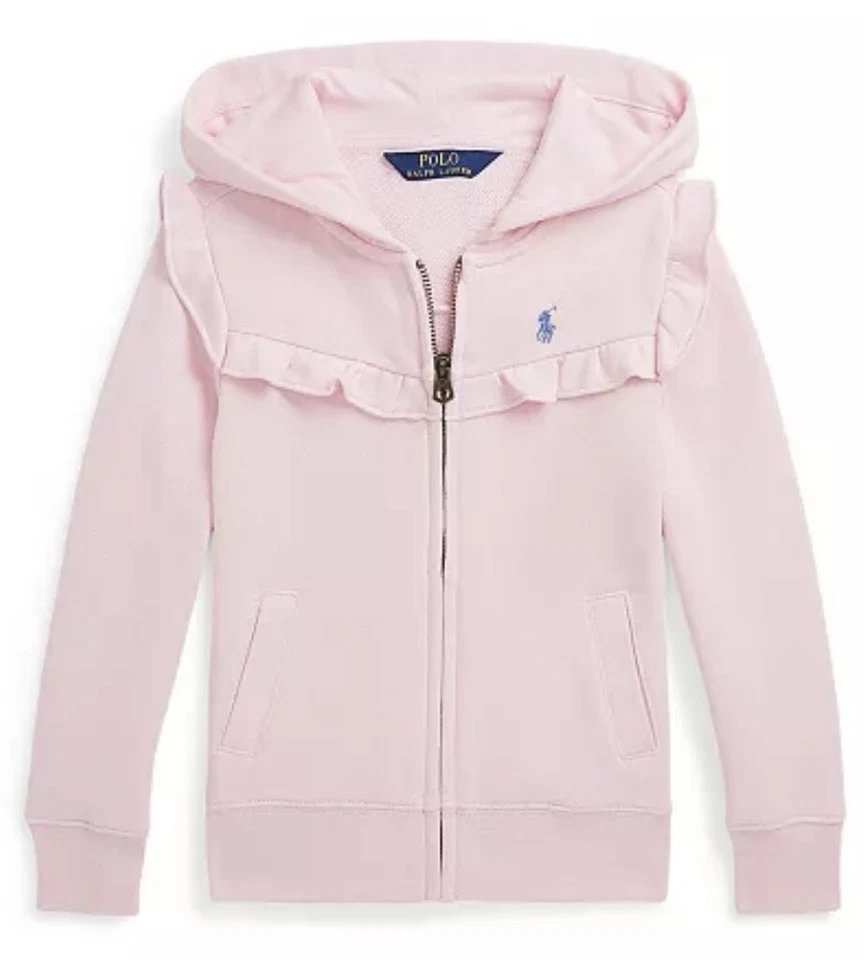 Sudadera con capucha Ralph Lauren rosa Spa Terry para niñas nueva con etiquetas. Talla L (12-14) Foto 1 de 1