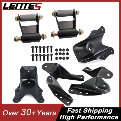Rear Leaf Spring Forward Rearward Shackle Hanger Bracket  for Ford F250 F350 - Image 1 of 4