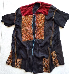 RARE OLD TRADITIONAL PALESTINE PALESTINIAN HAND EMBROIDERY VEST / DRASS ETHIC - Picture 1 of 14