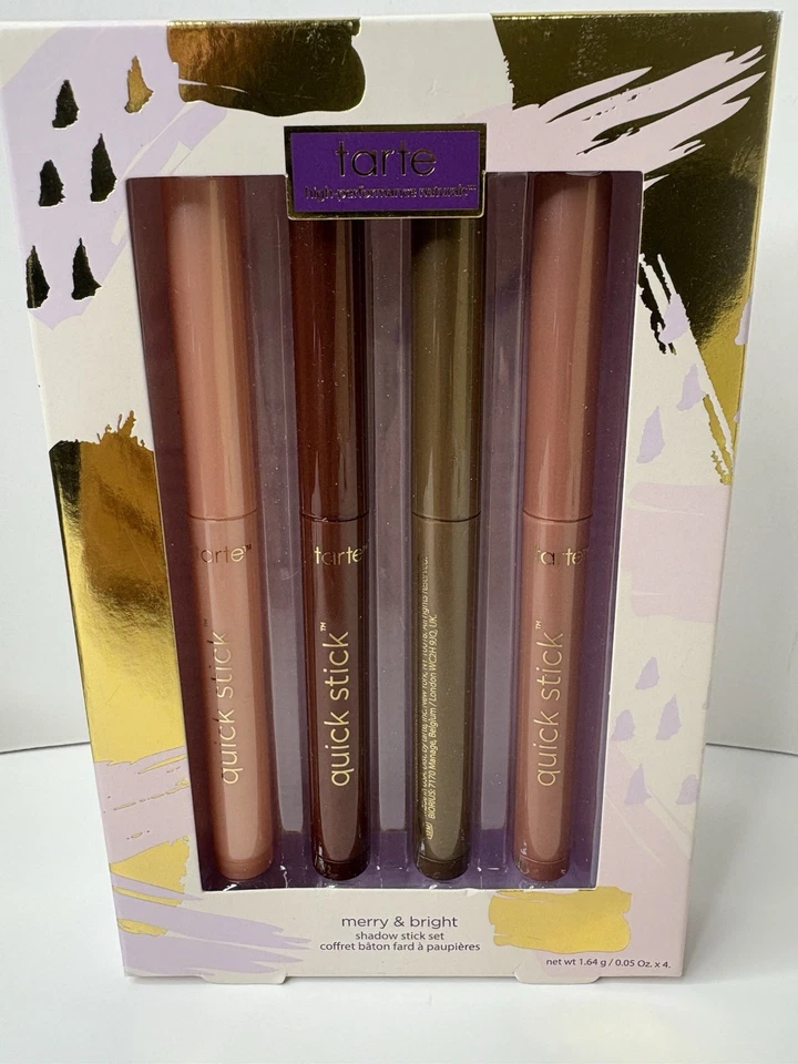 Tarte Merry & Bright Waterproof Eye Shadow Stick Set of 4 1.64g/0.05 oz. x 4 NEW - Image 1 of 4
