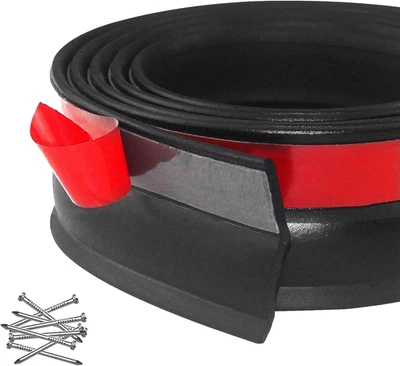 Vedações universais de porta de garagem de borracha inferior, tira de vedação de borracha para porta de garagem substituir - Imagem 1 de 4