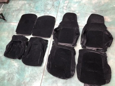1992-1996 Honda Prelude 92-96 NOS Brand New OEM Seat Covers NH167 BLACK CLOTH - Image 1 of 4
