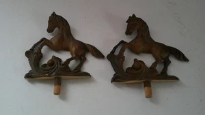 Paar Vintage tänzelndes Pferd Uhrengehäuse Zifferblätter - Bild 1 von 5