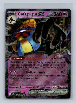 Cofagrigus ex Double Rare SV04: Paradox Rift 076/182 NM Free Shipping! - Image 1 of 2