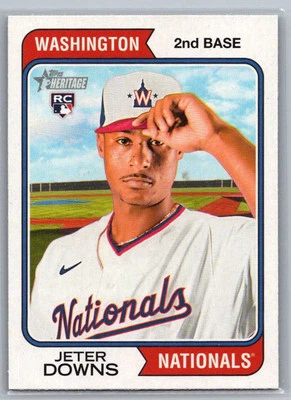 2023 Topps Heritage Jeter Downs Rookie Washington Nationals #84 - Image 1 of 2