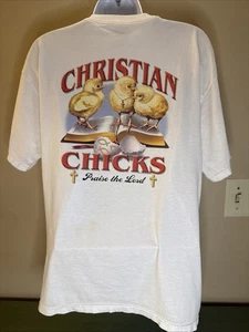 Vintage Christian Küken loben den Herrn T-Shirt Größe L - Bild 1 von 7