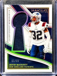 2023 Panini Immaculate Collection Devin McCourty Championship Memorabilia #/99 - Picture 1 of 2