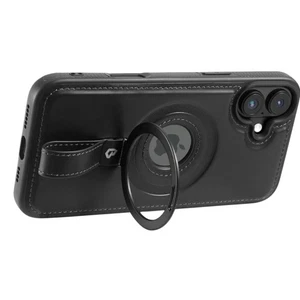 Soporte de agarre con anillo magnético iPhone 16 Plus Funda de cuero compatible con Mag Soporte - Imagen 1 de 4