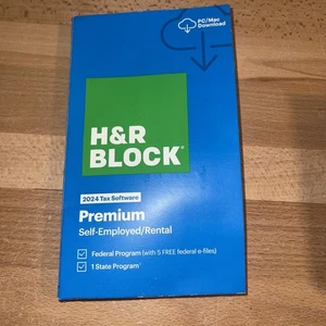 H&R Block Tax Software Premium 2024 PC/Mac [Boxed Key Card )  - Picture 1 of 2