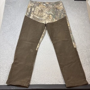 Wrangler Pro Grear Brush Guard Realtree Canvas Camo Hunting Jeans Men 40x34 - Picture 1 of 8