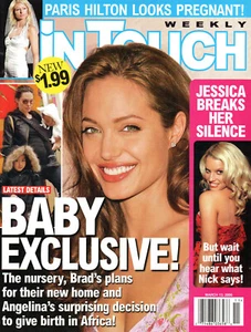 IN TOUCH Magazine March 13 2006 Angelina Jolie Jessica Simpson Paris Hilton - Picture 1 of 4