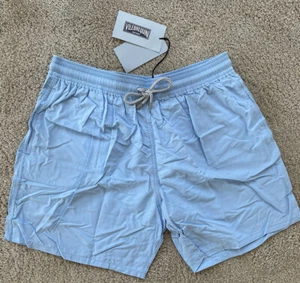 New w Tags Authentic Vilebrequin MOOREA Swim Trunks - 3XL - SKY BLUE - XXXL - Picture 1 of 8