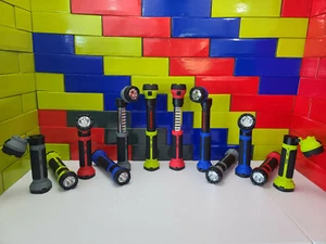 MobilePower LED Flashlight Charcoal Red Green Blue Work Light Hazzard Flashing - Picture 1 of 12