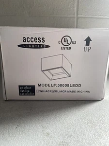 Access Lighting Bloc 30-Watt 7.25 in. Black Integrated LED Flush Mount - Picture 1 of 5