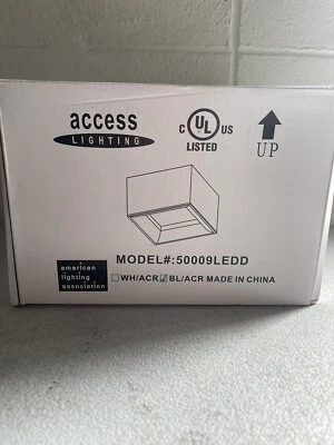 Access Lighting Bloc 30-Watt 7.25 in. Black Integrated LED Flush Mount - Image 1 of 4