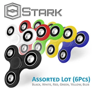 6 Stck. Hand Spinner Tri Handschmeichler Fokus Schreibtisch Spielzeug EDC ADHS Autismus KINDER ERWACHSENE - Regenbogen - Bild 1 von 8