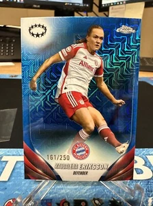 2023-24 Topps Chrome Uefa Women’s Magdalena Eriksson Blue Mojo Refractor 161/250 - Picture 1 of 2