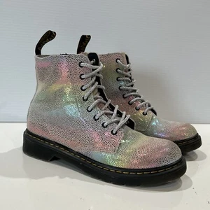 Dr. Martens 1460 Pascal J Rainbow Iridescent Metallic Zip Combat Boots 5 - Bild 1 von 21