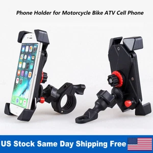 Phone Holder for Motorcycle Bike ATV Cell Phone GPS Handlebar Mirror Mount New - Picture 1 of 12