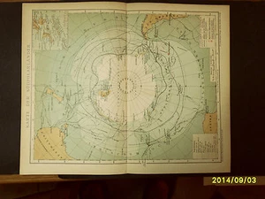 1894.Orig. Xilo-Topograf_CARTA DEL SUD POLARE.Brockhaus - Bild 1 von 1