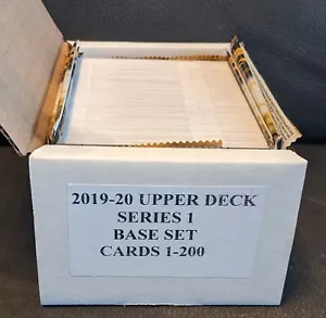 20219-20 Mazzo superiore serie1 Set base completo hockey carte #1-200 - Foto 1 di 1
