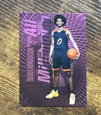 2023 Metal Universe Champions Pink FX #123 Scoot Henderson /75 #X9534 - Image 1 of 2