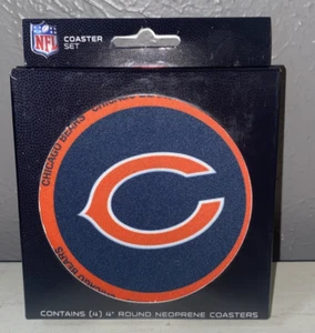 Neu mit Etikett Chicago Bears Neopren Untersetzer 4er Set Neu - Bild 1 von 2