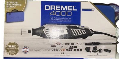Dremel 4000 High-Performance Rotary Tool 4000-5/45 - 45 Accessories Limited Ed - Image 1 of 3