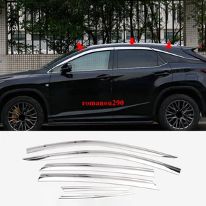 Viseras cromadas para ventana para LEXUS RX350 450h 2016-22 deflectores de ventilación protector solar contra lluvia - Imagen 1 de 8