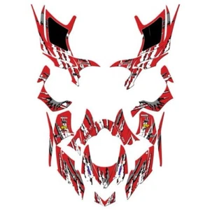 ALL Años TRX 700XX Shredder Rojo Senge Gráficos Kit Compatible Con Honda - Picture 1 of 7