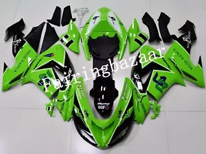 Kit de carenado de carrocería ZX10R 2006 verde negro negro ABS adecuado para carrocería - Imagen 1 de 7