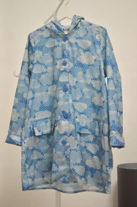 Seasalt Cornwall Rain Coat The Pack It Jacket II Cloud Print Size Medium - Picture 1 of 10