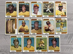 (14) 1974 Topps San Diego Padres Team Set "Washington" Baseball Error Cards pdz - Picture 1 of 12
