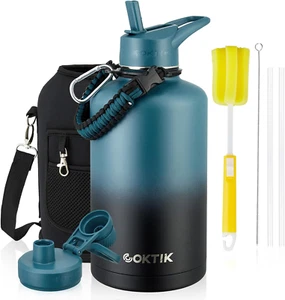 84Oz Water Bottle with Straw - Triple Insulated Flask, 48Hr Cold Retention Large - Picture 1 of 12