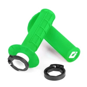 ODI V2 Half Waffle Lock-On Grip MX für Kawasaki KXF 250 450 - Flo Green - Bild 1 von 1