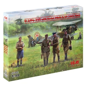 Kit modelo plástico ICM 48254 1:48 U-2/PO-2VS con pilotos soviéticos y GP (1943-1945) - Imagen 1 de 24