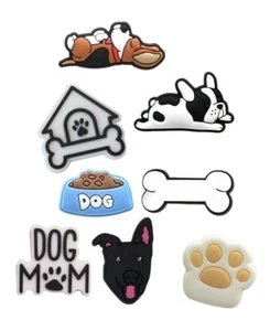 Puppy Dog Themed Croc Charms Cute Dog Mom Dad Proud Croc Jibbitz - Picture 1 of 2
