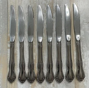 Oneida Mansfield Amadeus Edelstahl Rogers Deluxe glänzend 8er Set Messer 9 Zoll - Bild 1 von 7