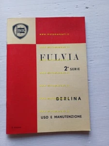 Lancia Fulvia Berlina 2a Serie 1971 manuale uso manutenzione libretto originale - Picture 1 of 12