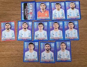 2022 Panini Stickers FIFA World Cup Qatar BLUE RED PURPLE  GREEN Parallel