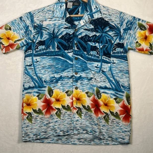 Trading Maui Hawaiian Vintage casual short sleeve Button up Shirt - Mens Medium - Picture 1 of 5