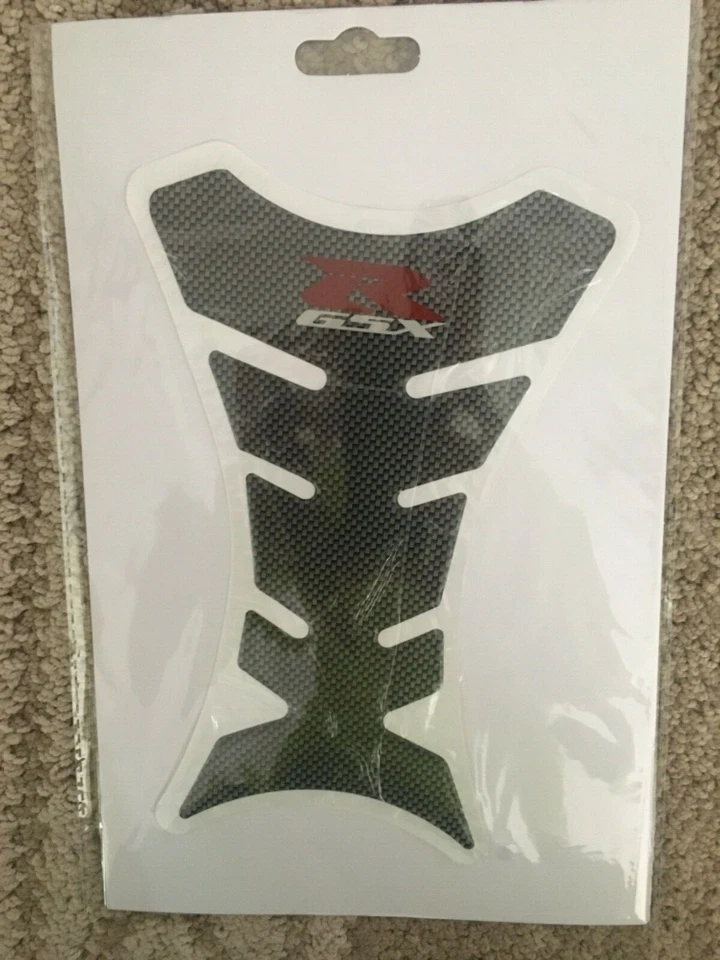 3D Gel Fuel/Gas Tank Pad Protector Decal/Sticker Carbon Look - Fits Suzuki GSX-R - Image 1 of 1