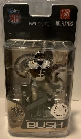 McFarlane Reggie Bush NFL Elite Series 1 New Orleans Saints Toys R Us Exclusive Cover