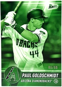 2017 Topps Bunt - Paul Goldschmidt - Verde/99 - Diamondbacks Yankees - Imagen 1 de 2