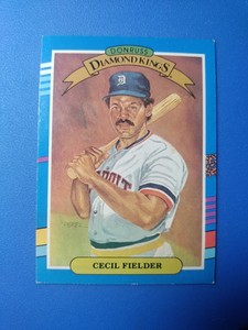 1991 #3 Cecil Fielder Donruss Diamond Kings Detroit Tigers